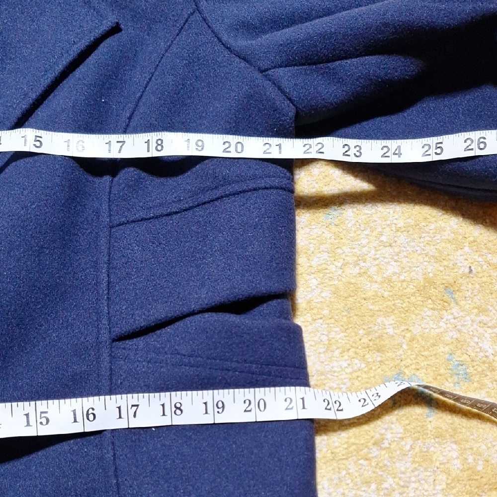 Navy Double-Breasted Coat - Picture 6 of 11